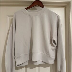 Lululemon Athletica Cream Cropped Sweatshirt